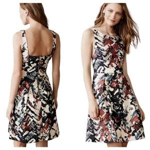 ANTHROPOLOGIE Capelle Dress Sleeveless Knit Fit & Flare Multi-Color NEW